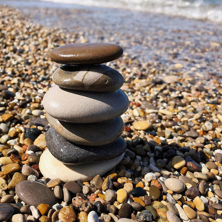 Rock Balance on the Beach